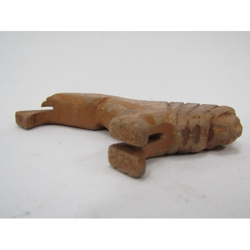 6173 - A 19th Century painted wooden Noah's Ark with 24 carved and painted animals, condition played with, ... 