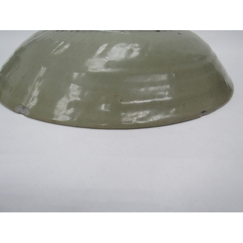 6175 - Ming Dynasty (1368-1644) Chinese celadon bowl with incised leaping horse detail, chips to the rim an... 