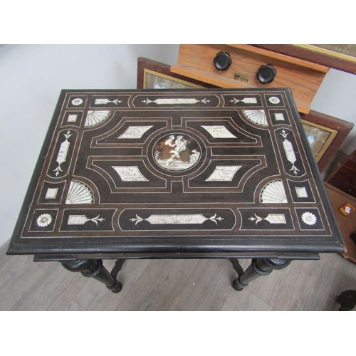 6269 - Attributed to Ferdinado Pogliani: A 19th Century highly decrative single drawer centre table with in... 