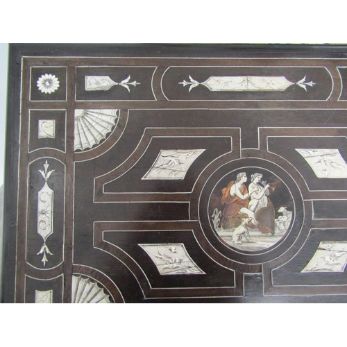 6269 - Attributed to Ferdinado Pogliani: A 19th Century highly decrative single drawer centre table with in... 