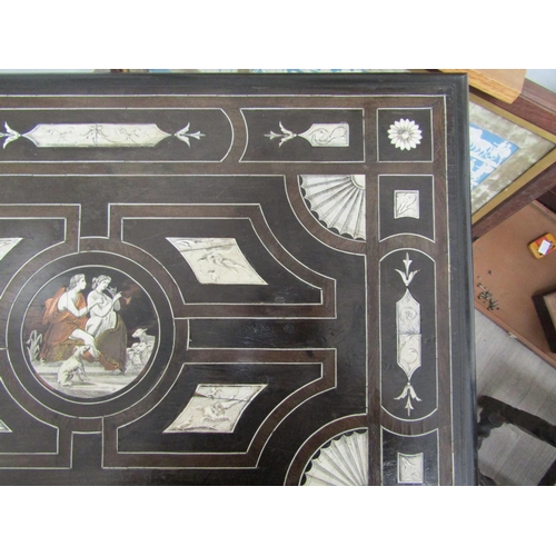 6269 - Attributed to Ferdinado Pogliani: A 19th Century highly decrative single drawer centre table with in... 