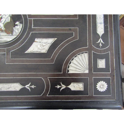 6269 - Attributed to Ferdinado Pogliani: A 19th Century highly decrative single drawer centre table with in... 