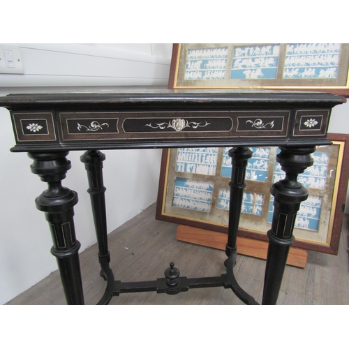 6269 - Attributed to Ferdinado Pogliani: A 19th Century highly decrative single drawer centre table with in... 