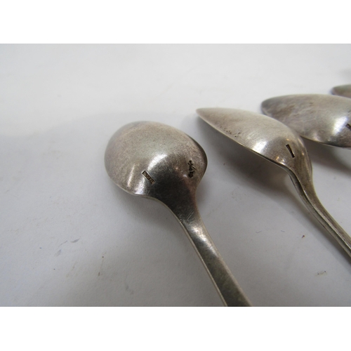 6283 - Nine Dutch silver teaspoons/coffee spoons, 123g