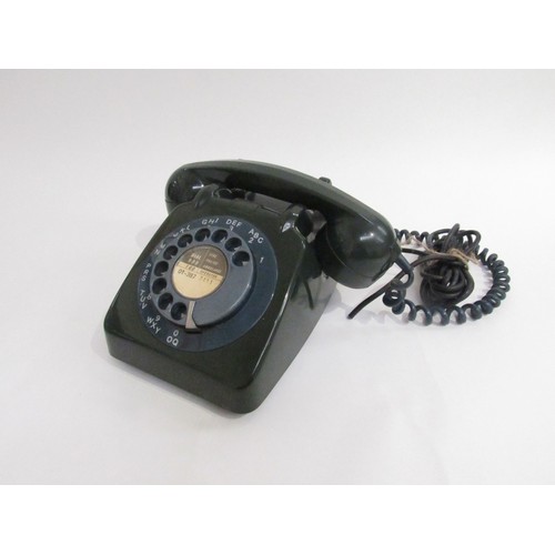 9330 - A 1960's GPO dial telephone in green, model 706 PLA66/2A