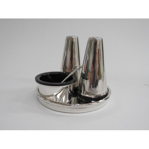 9259 - A Walker & Hall silver plated cruet set designed by David Mellor 1960's possibly from 