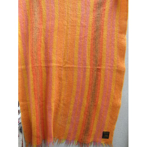 9242 - A Robert Burns mohair throw/blanket made in Scotland.  155cm x 116cm