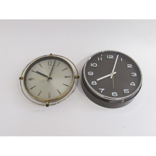 9274 - Two Metamec Mid-late 20th Century wall clocks, largest  24.5cm diameter