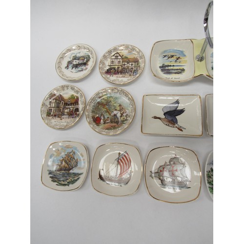 9067 - A collection of Midwinter to include two Monaco coffee cups and saucers , Peter Scott and other pin ... 