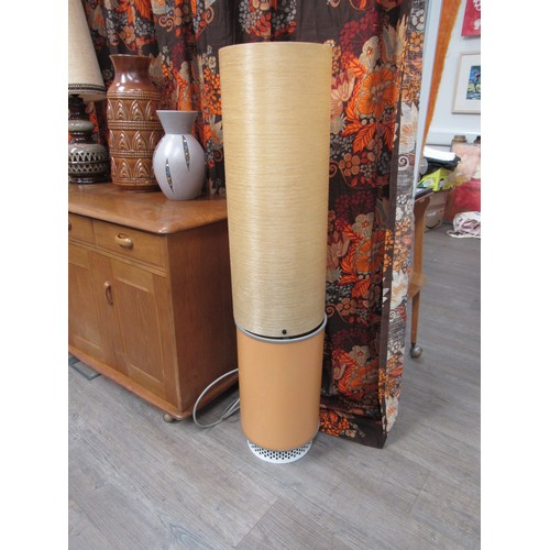 9307 - A Belling heater/lamp with spun fibreglass shade, c1960's.  120cm high. Collectors Electrical Item, ... 