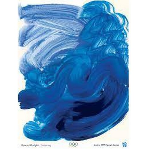 9451 - Three London 2012 Olympic Posters - Sarah Morris 'Big Ben', Howard Hodgkin 'Swimming' and Rachel Whi... 