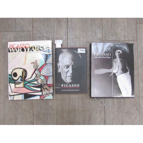 9468 - Three hardback volumes relating to Picasso, The Real Family Story, War, Years & Life with Dora Maar