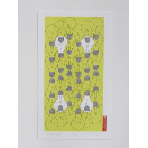 9377 - JENNIFER WEST (XX/XXI) A framed limited edition art print 'Yellow Light', signed and titled and numb... 