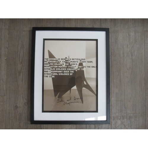 9382 - Jake and Dinos Chapman (aka the Chapman Brothers), framed art poster 'The Symbolic Demands Meticulou... 