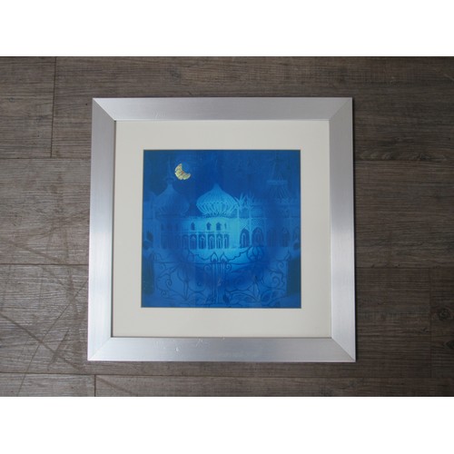 9401 - BONNY CUMMINS (XX/XXI) A signed framed art print with foil details 'Snow Palace', signed to mount wi... 