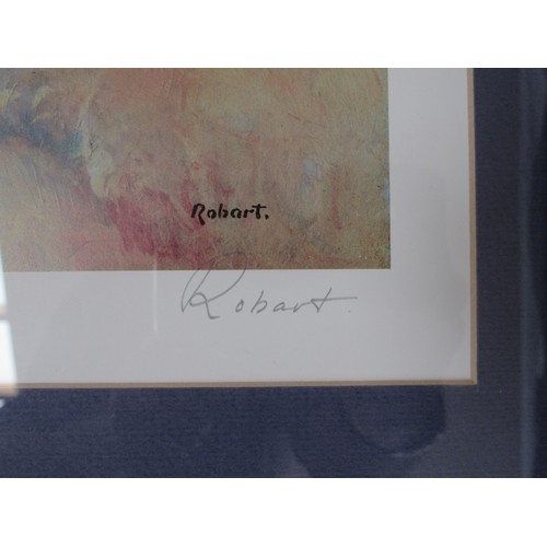 9411 - A Patrick Robart framed and glazed impressionist art print signed and titled. Image size  23cm x 29c... 