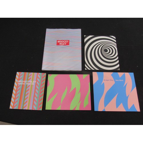 9435 - A collection of five Bridget Riley art exhibition catalogues