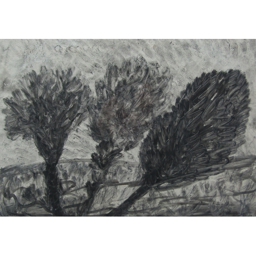 9393 - EVA RENEE (ER) NELE BODE (1932) German (Berlin) ‘Trees’ (1971) Framed and glazed black ink and wash.... 