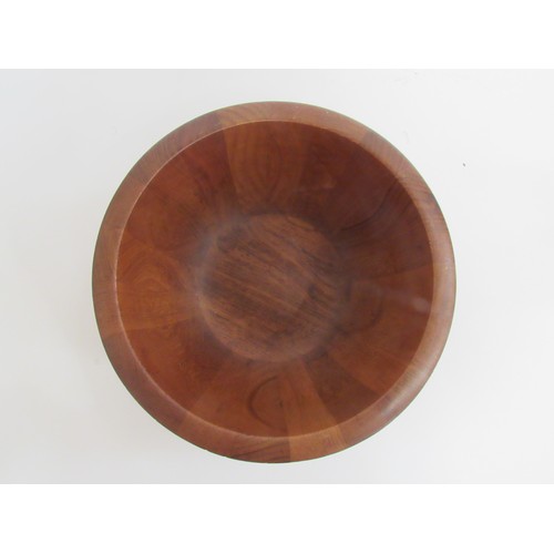 9270 - A Dansk teak fruit bowl, 26.5cm diameter