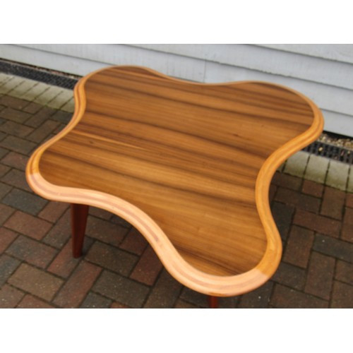 9343A - Neil Morris for Morris of Glasgow - A 'Cloud' coffee table designed in 1947 with shaped laminated to... 