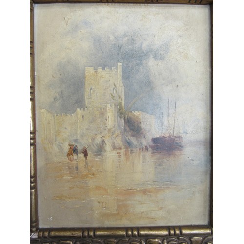 8039 - After Thomas Creswick (1811-1869) A pair of framed oil on card, Ballymahon, County Longford, Ireland... 