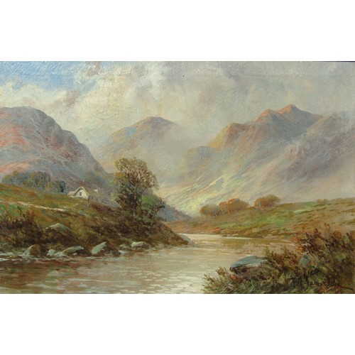 8046 - FRANCIS EDWARD JAMIESON (1895-1950): A framed oil on canvas, scene at Loch Shiel, Ross Shire, Scotla... 