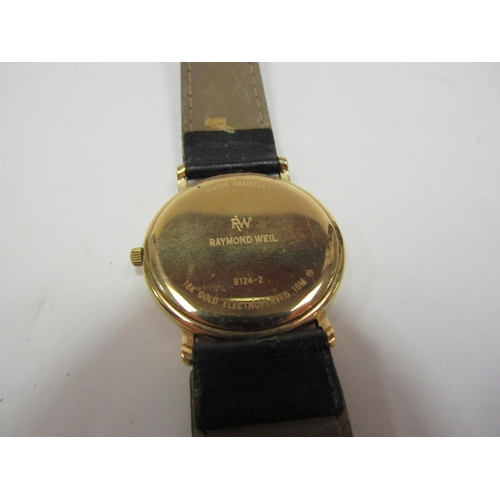 1355 - Raymond Weil Geneve 18k gold electroplated watch