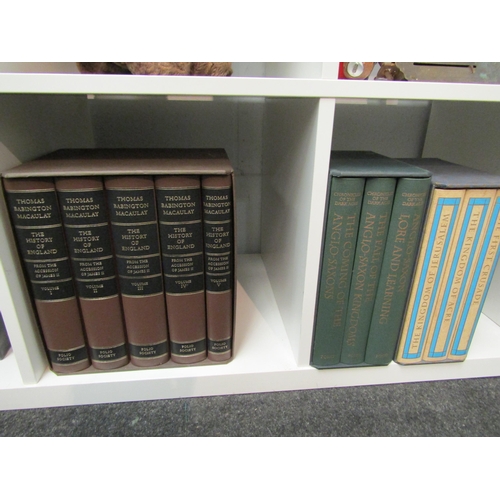 1409 - Folio Society, 23 volumes relating to history, including Macaulay's History of England, 5 volumes in... 