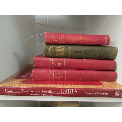 1412 - Five volumes relating to India including Cassell's History of India by James Grant volumes I & II, 1... 