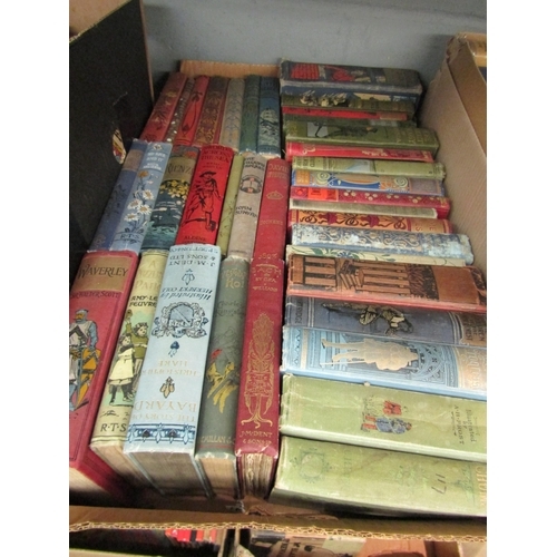 1486 - A box of children's and illustrated books, mainly turn of the Century and pictorial decorative cloth... 