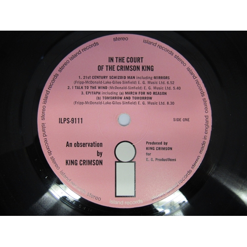 8032 - KING CRIMSON: 'In The Court Of The Crimson King' LP,  original UK stereo pressing on Island Records ... 