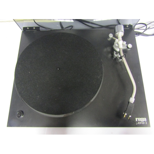 8457 - A Rega Planar 3 turntable with Nagaoka Boron MP11 cartridge and glass platter, boxed   (R) £130