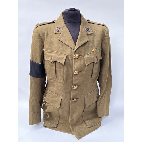 9022 - A WWII ATS uniform consisting of blouse and skirt, previously belonging to Florence Smith, who drove... 