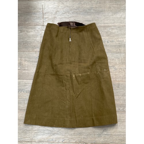 9022 - A WWII ATS uniform consisting of blouse and skirt, previously belonging to Florence Smith, who drove... 