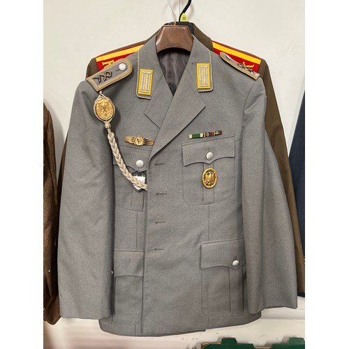 9026 - A Soviet Russian officer’s jacket together with a post war German Luftwaffe officer’s jacket (2)