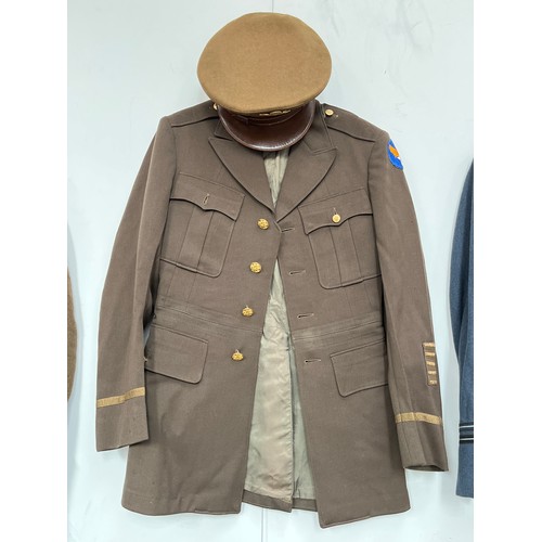 9032 - A WWII USAAF officer's jacket and hat         (C)