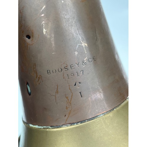 9059 - A WWI 1917 dated Boosey & Co. military bugle