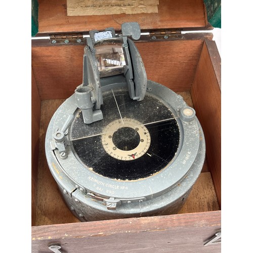 9093 - An RAF aircraft compass azimuth circle No.4 6A/890, boxed