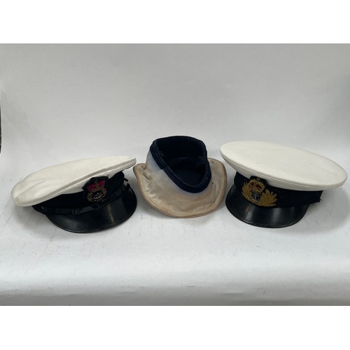 9127 - Three various Royal Navy hats