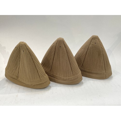 9128 - Three reproduction WWII Indian kula hats      (C)