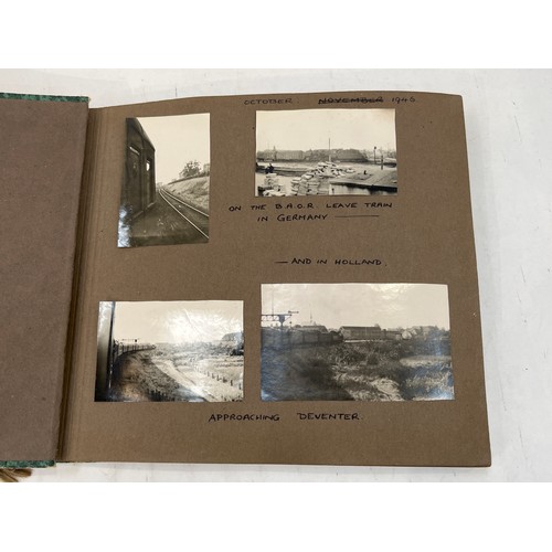 9148 - A B.A.O.R. (British Army of the Rhine) photo album covering period October 1946 - October 1947, appr... 