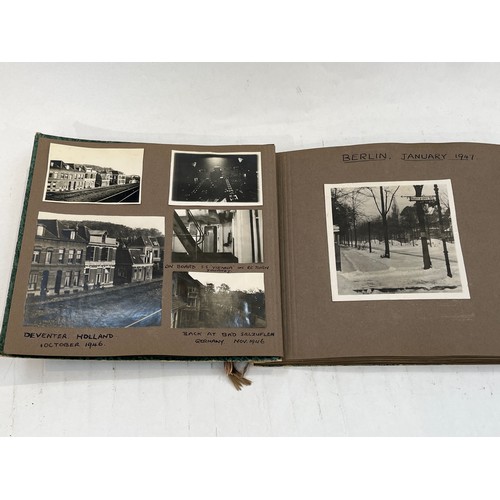 9148 - A B.A.O.R. (British Army of the Rhine) photo album covering period October 1946 - October 1947, appr... 