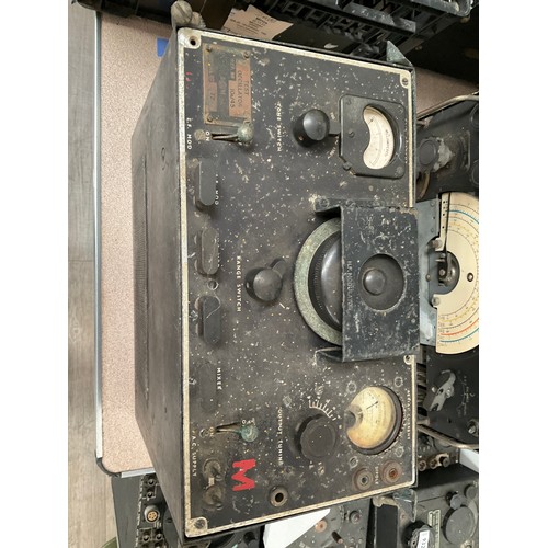 9322 - A WWII RAF Air Ministry Test Oscillator, one dial dated 1939 and M painted letter