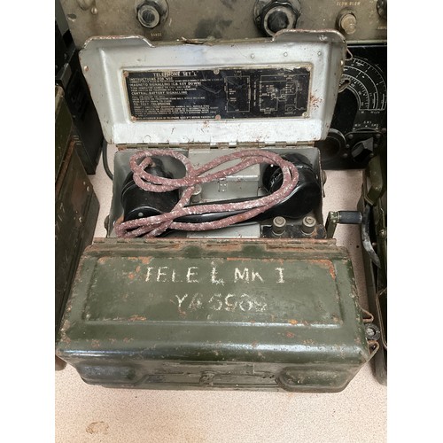 9329 - Two Military telephone L sets