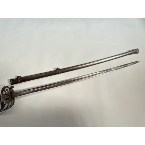 9201 - A Victorian 1827 pattern Rifle officer's sword, the blade engraved 