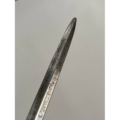 9206 - A late 18th Century and later officer's sword in the 1796 pattern style, the double-edged tapering b... 