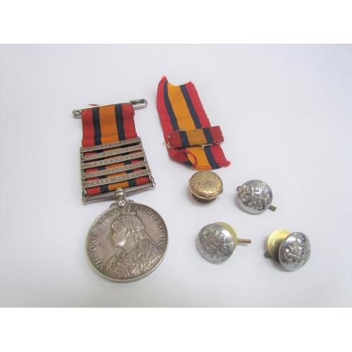 9483 - A Queen's South Africa (QSA) medal with five bars consisting of South Africa 1901 & 1902, Transvaal,... 