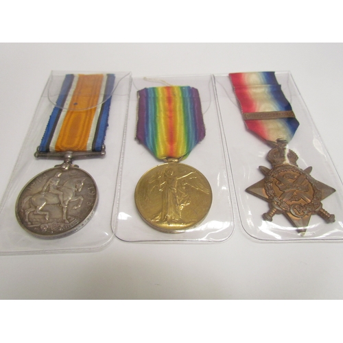 9484 - A WWI Mons Star Medal trio casualty group, each named to 7322 PTE. F. HUMPHREY 2/ OXF. & BUCKS. L.I.... 