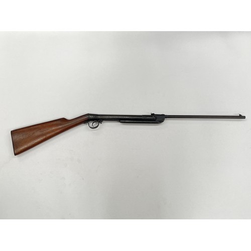 9217 - An early 20th Century German .177 air rifle, the butt stamped with B. AIR WEAPON: BUYER MUST BE 18+ ... 