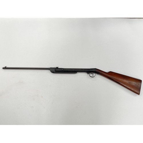 9217 - An early 20th Century German .177 air rifle, the butt stamped with B. AIR WEAPON: BUYER MUST BE 18+ ... 